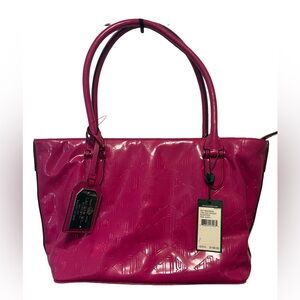 Lauren Ralph Lauren pink patent handbag. NWT!!